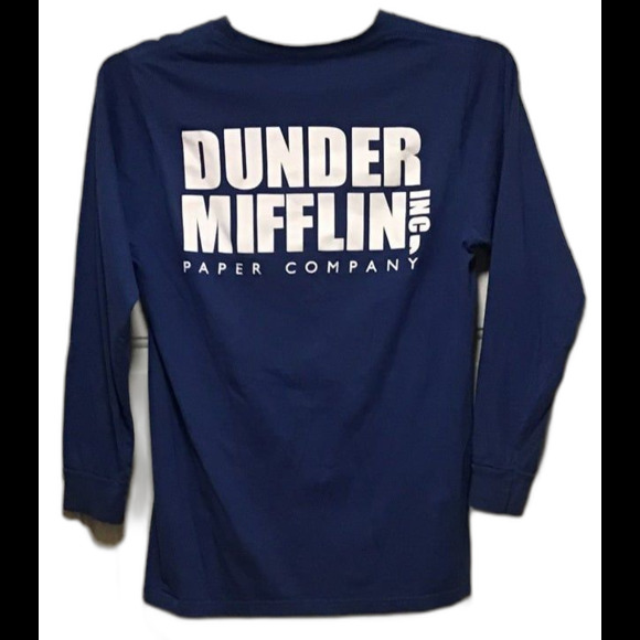 Dunder Mifflin Paper Company - The Office - Blue Graphic T-Shirt - Size M - Picture 3 of 3